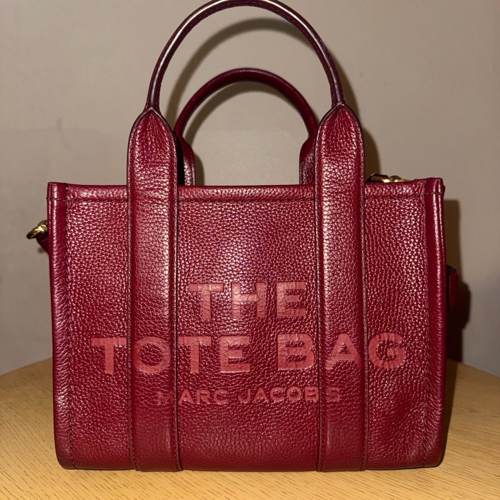 Marc Jacobs Burgundy Tote Bag
